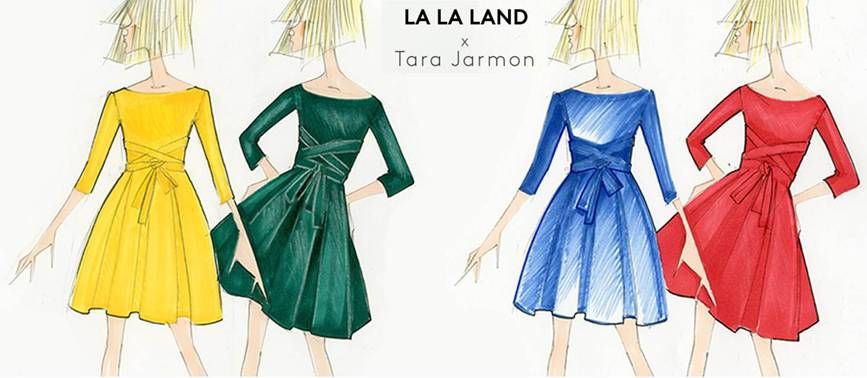 blue la la land dress