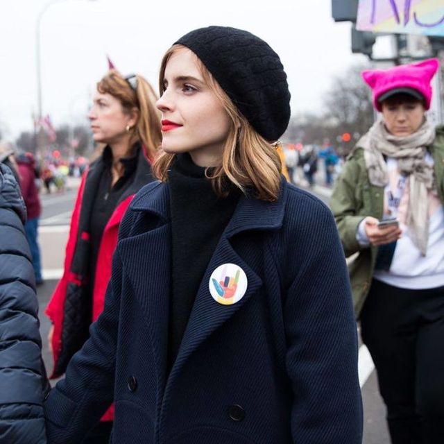 Emma Watson at the women's march