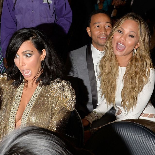 Kim Kardashian and Chrissy Teigen