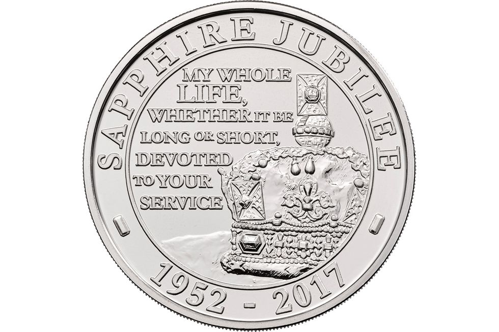 Sapphire Jubilee coin