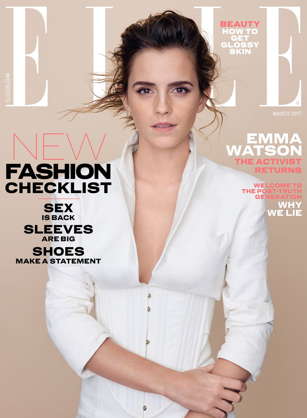 Emma Watson on the cover of Elle UK