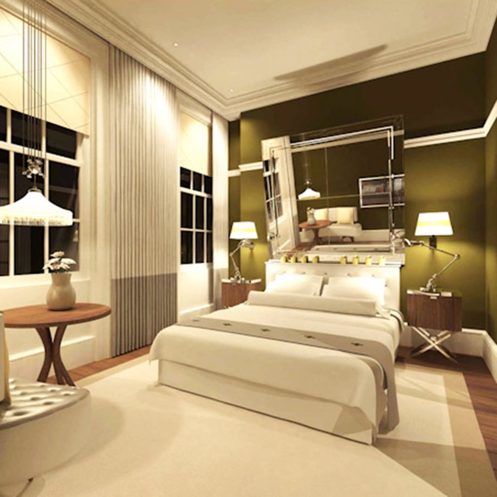 Bed, Lighting, Room, Interior design, Lamp, Property, Bedding, Bedroom, Textile, Bed sheet, 