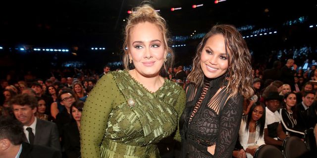 Adele, Chrissy Teigen at the Grammys