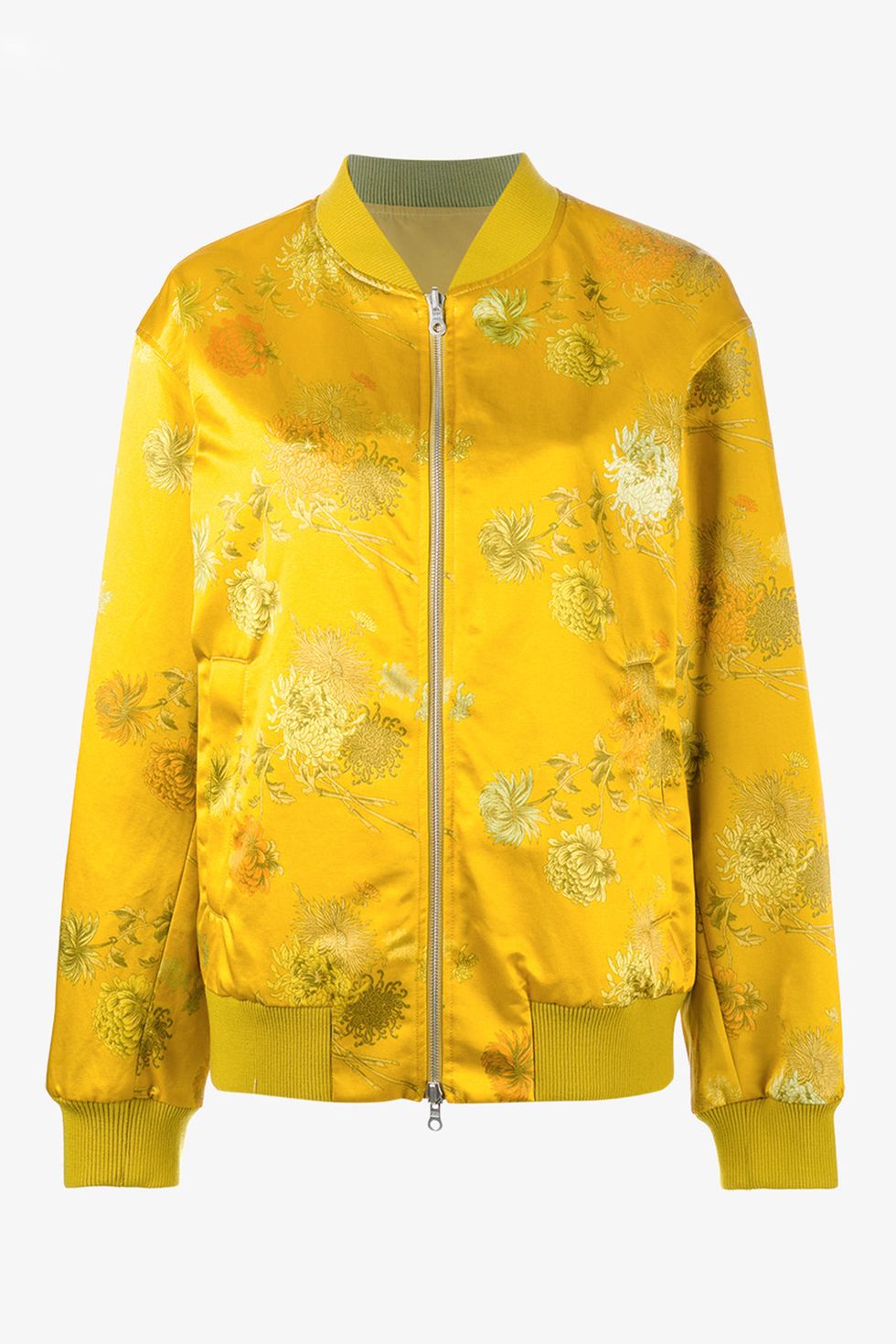 Clothing, Outerwear, Jacket, Yellow, Sleeve, Top, Blouse, 