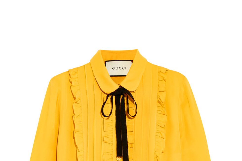 Clothing, Yellow, Outerwear, Sleeve, Blouse, Collar, Button, Jacket, Top, 