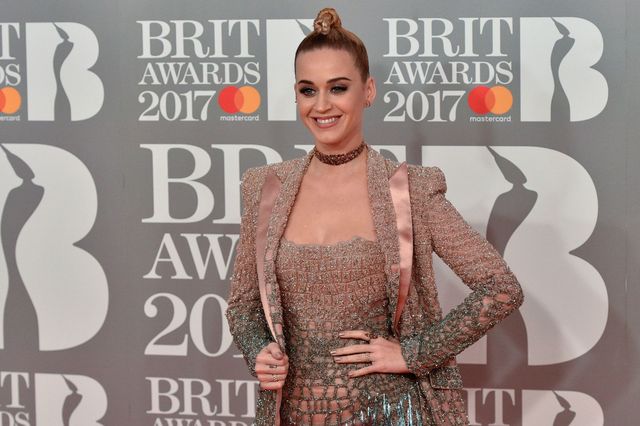 Katy Perry at the 2017 Brit Awards