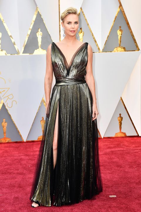 Oscars gold dresses
