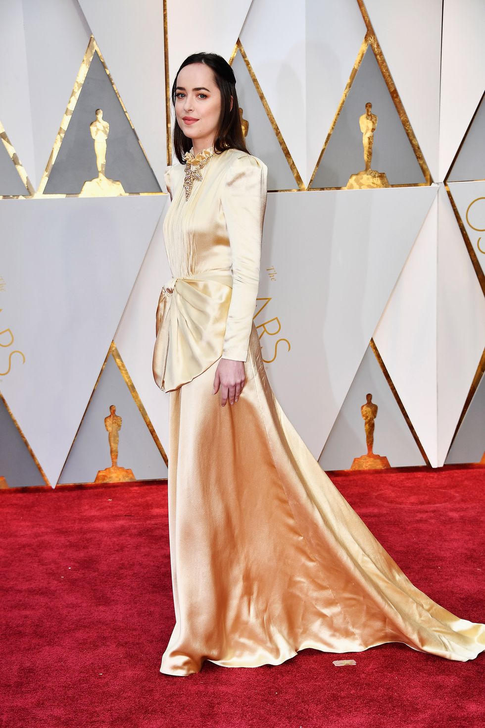 Oscars gold dresses