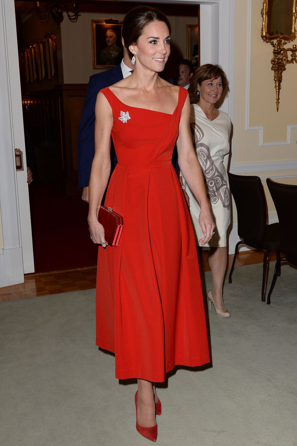Duchess of Cambridge wearing red