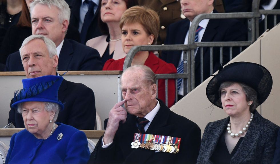 The Queen, Prince Philip, Theresa May