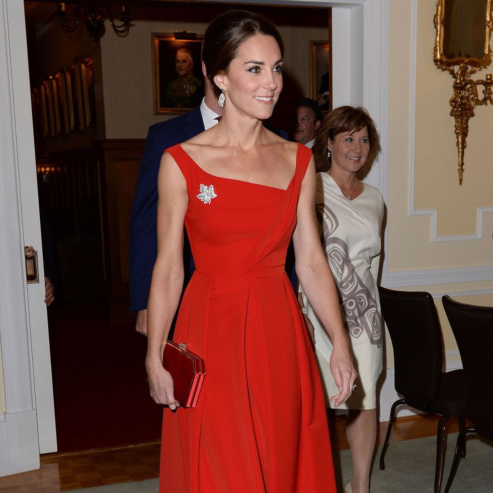 Duchess of Cambridge wearing red