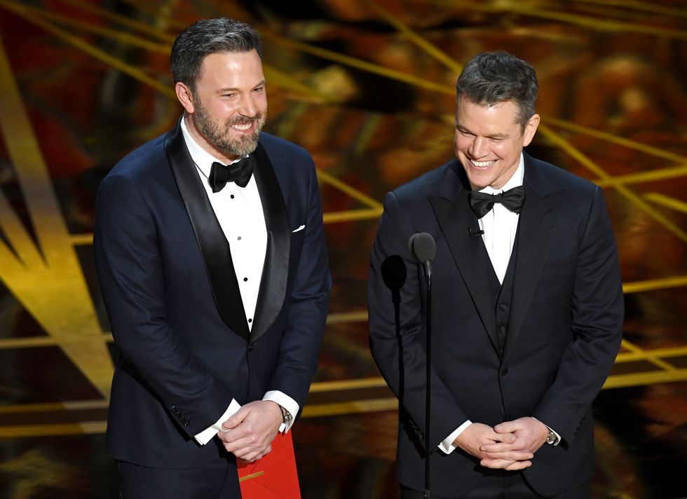 Ben Affleck and Matt Damon at the 2017 Oscars