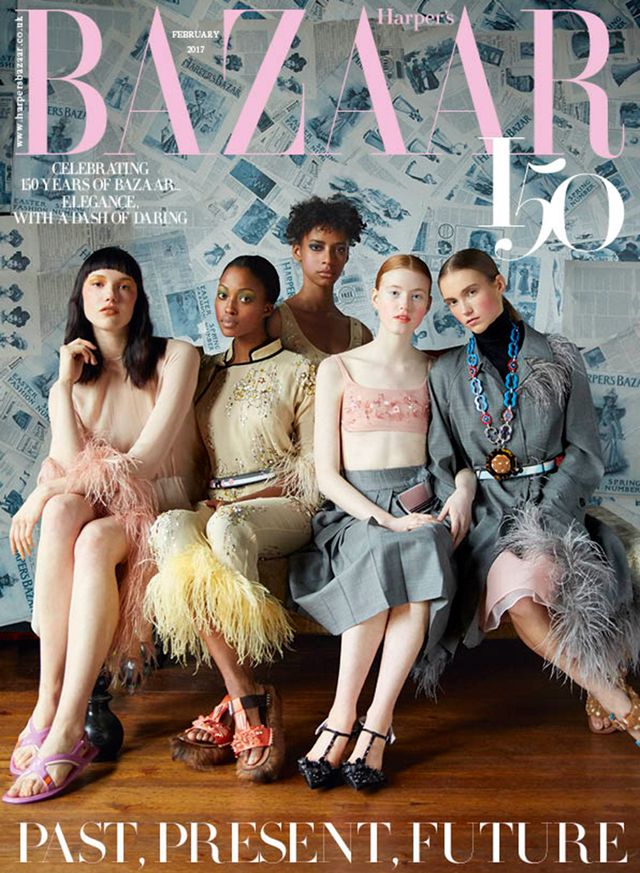 Harper's Bazaar February 2017 subscribers' cover