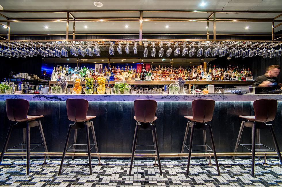The Epicurean bar at the G&V Royal Mile Hotel