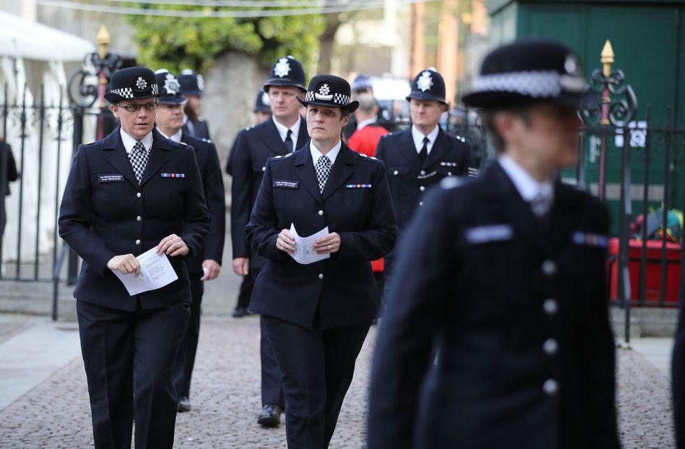Police attend Westminster service