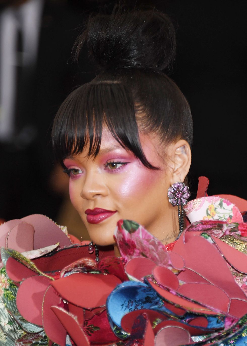 Rihanna make-up at the Met Gala