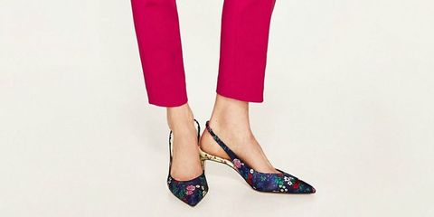 Zara floral shoes