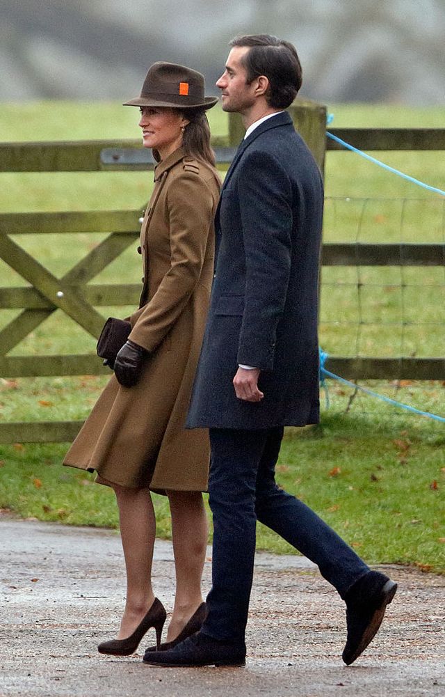Pippa Middleton with her fiance James Matthews