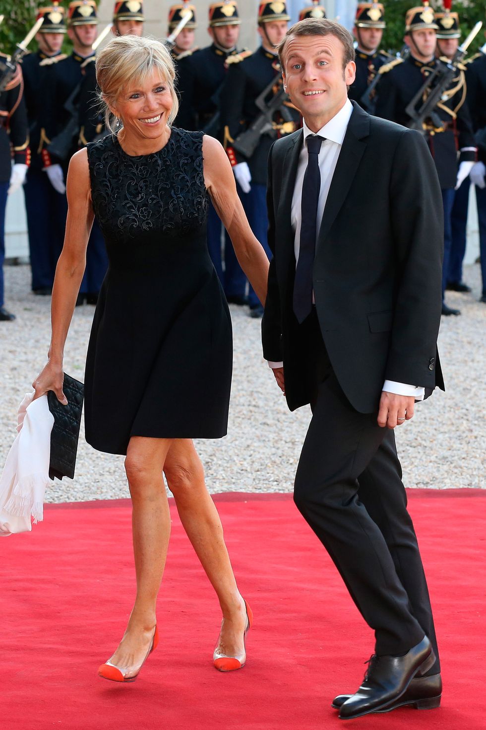 Emmanuel Macron and Brigitte Trogneaux