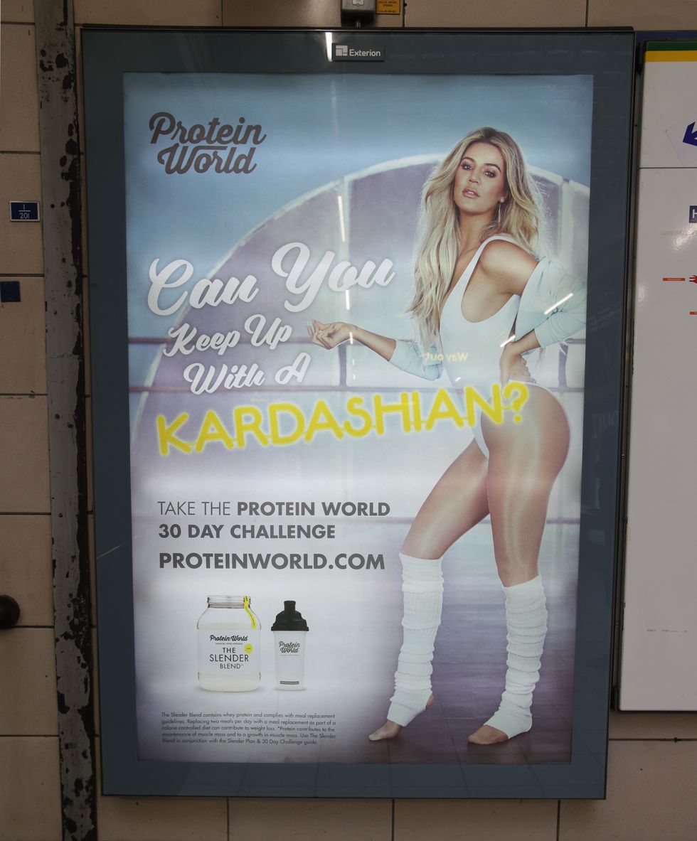 Khloe Kardashian Protein World ad