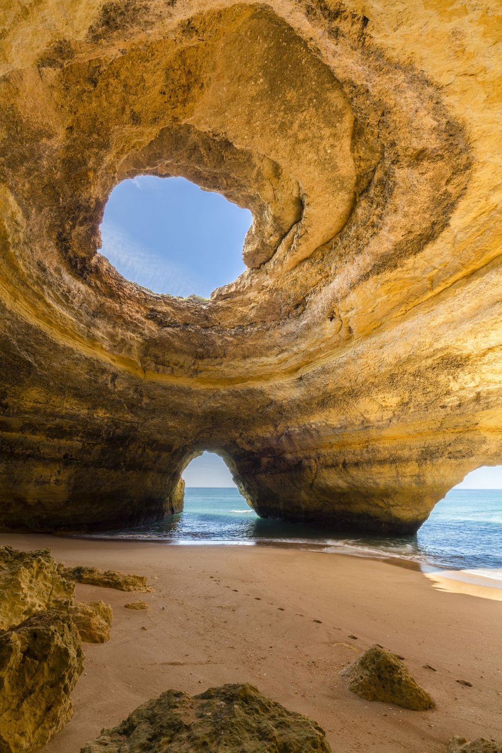 Natural arch, Formation, Rock, Nature, Arch, Sea, Sky, Coast, Geology, Coastal and oceanic landforms, 