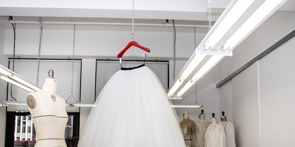 Nicole Kidman's Calvin Klein dress being made