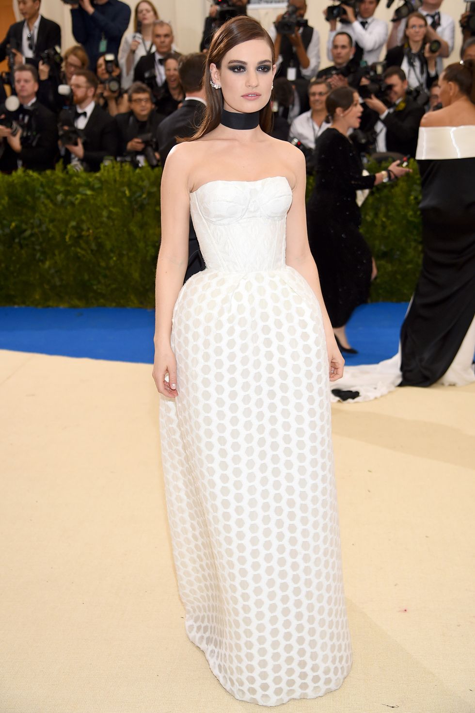 Lily James at the Met Gala
