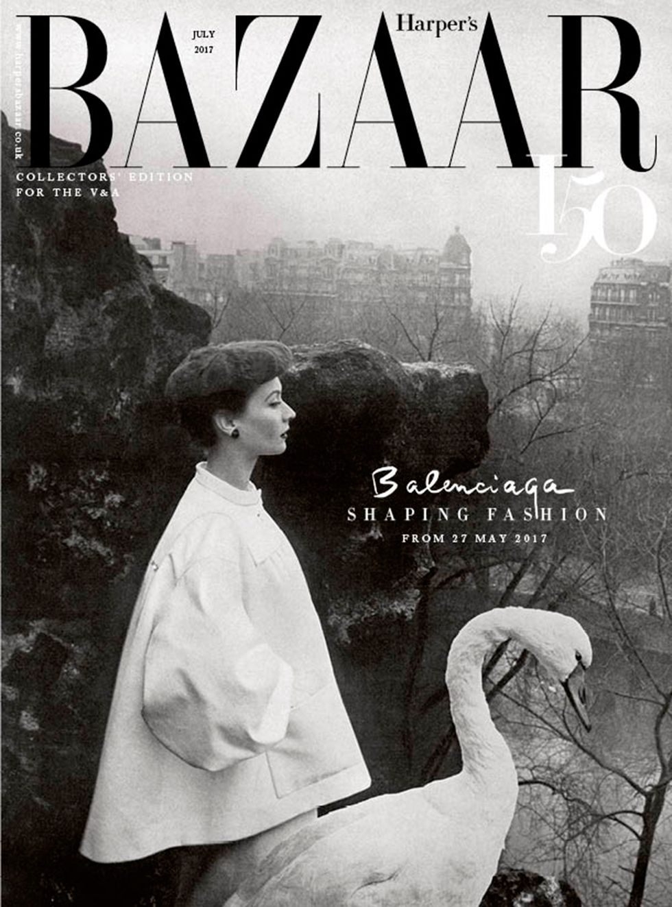 Balenciaga cover July issue Harper's Bazaar