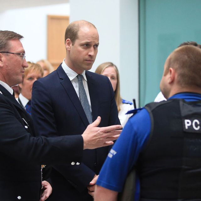 Prince William, Duke of Cambridge visits the headquarters of Greater Manchester Police where he met those involved in the response of last week's suicide bomb attack at the Manchester Arena which killed 22 people on June 2
