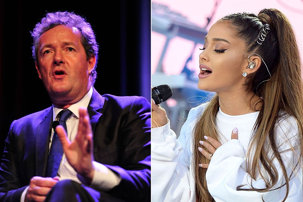 Piers Morgan apologises to Ariana Grande