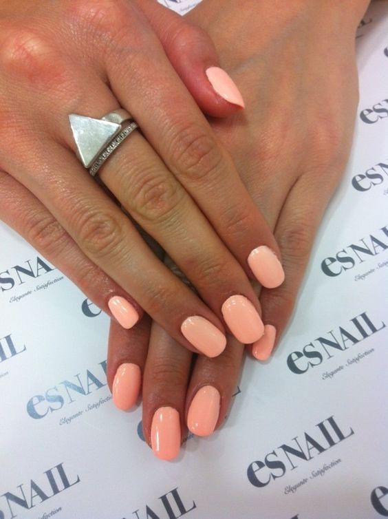 Coral nail polish - Pinterest