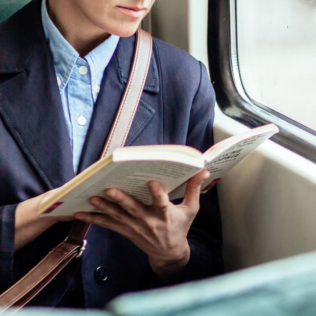 Reading on a train