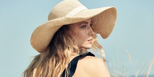 hair, hat, clothing, sun hat, blond, beauty, lip, skin, fashion accessory, headgear,