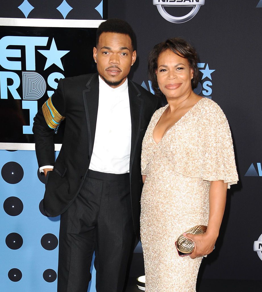 Chance the Rapper and his Mum attend BET awards