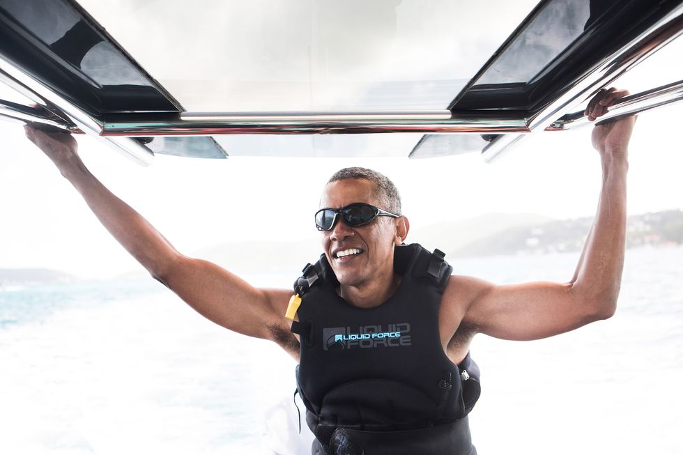 Barack Obama on holiday