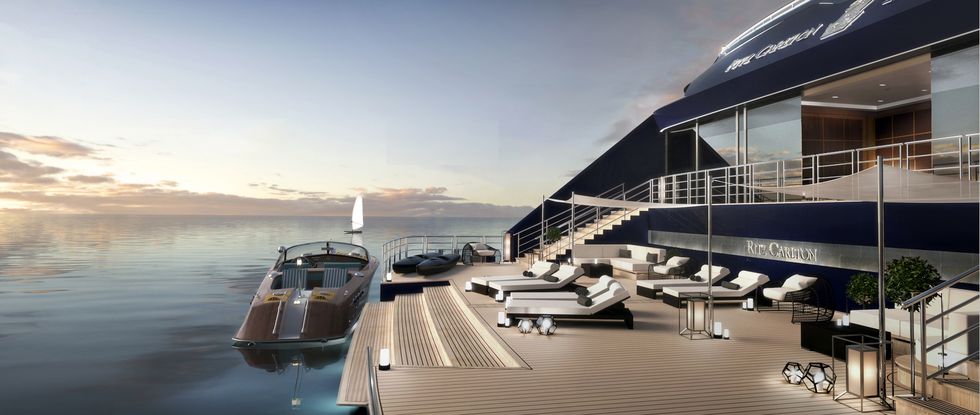 Water transportation, Luxury yacht, Yacht, Boat, Vehicle, Architecture, Naval architecture, Marina, Deck, Sky, 