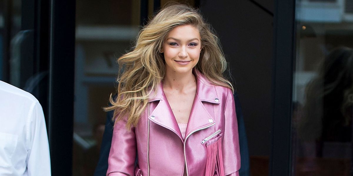 Gigi Hadid Paints The City Pink For The Launch Of Her New Knitwear Label -  Grazia