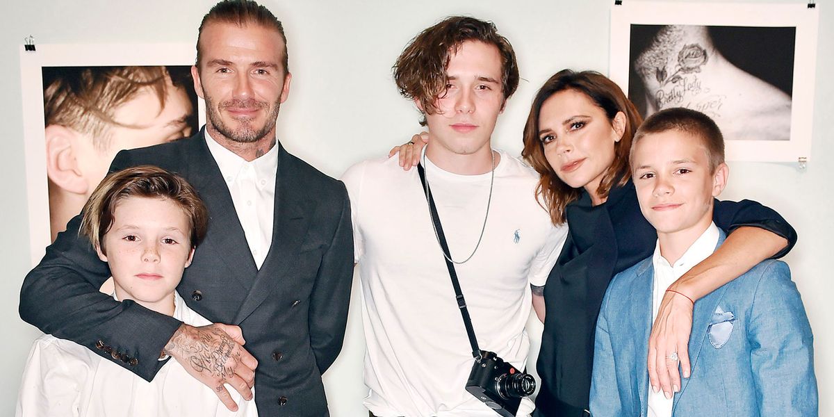 The Beckham family couldn't look prouder as they support Brooklyn at ...