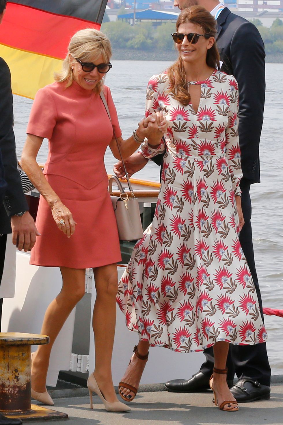 Brigitte Macron and Juliana Awada in Hamburg