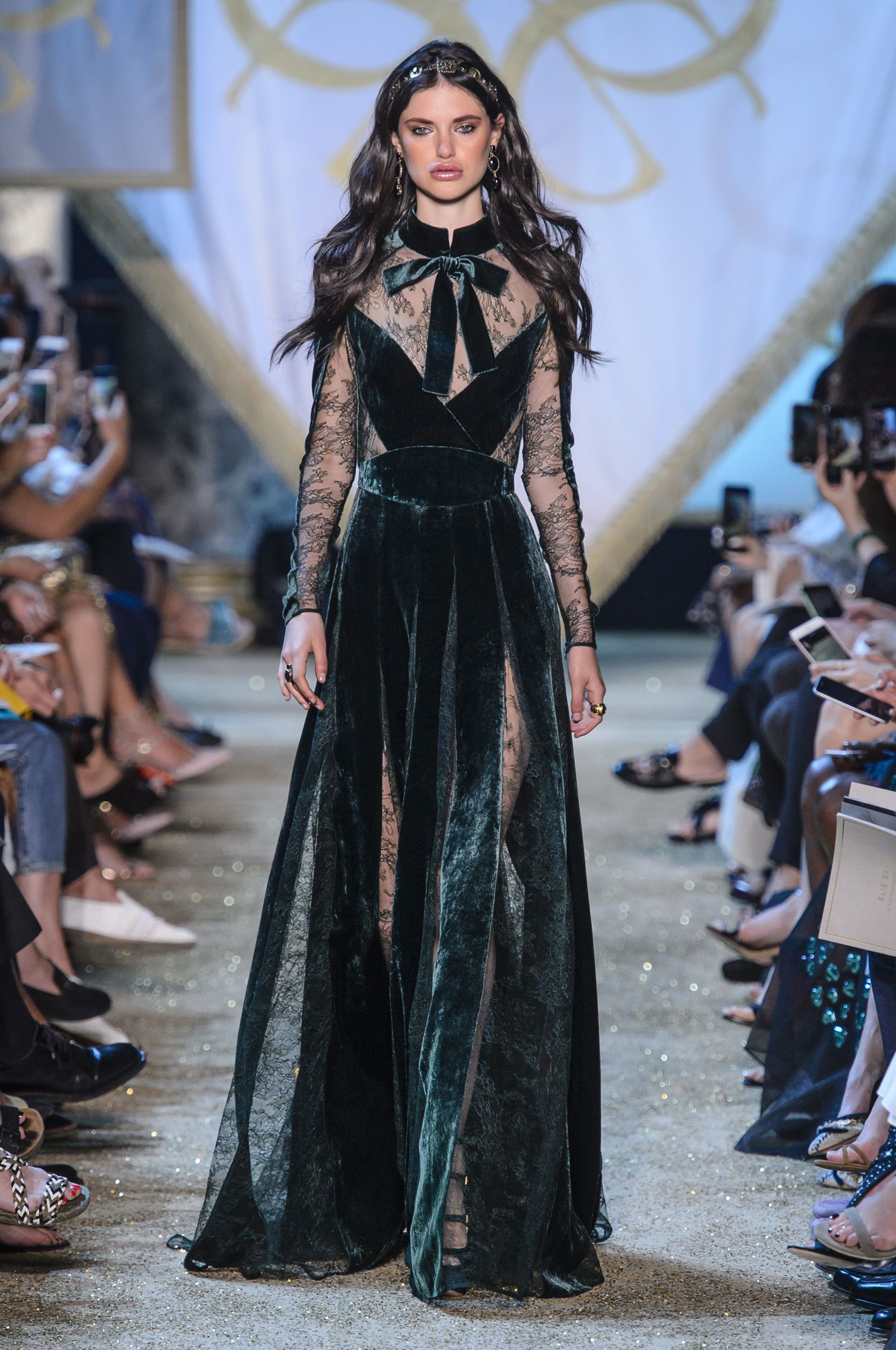 elie saab velvet dress