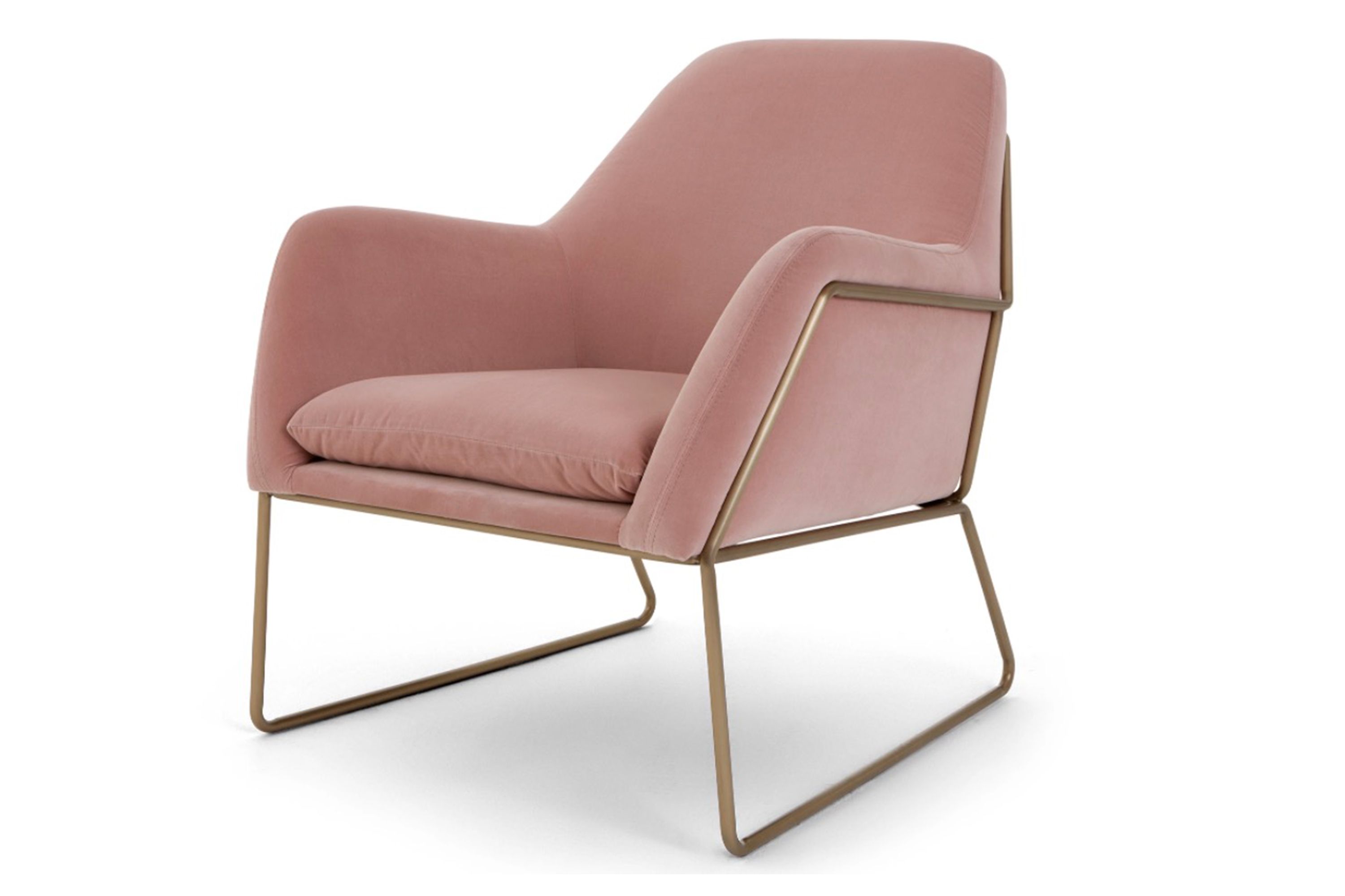 made pink armchair