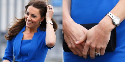 <p>Prince William&nbsp;<a href="http://www.dailymail.co.uk/femail/article-2614064/CAMBRIDGE-CONFIDENTIAL-Willss-precious-maternity-gift-Kate-Her-6-000-hairdos-Georges-VERY-exclusive-baby-food-intimate-secrets-glorious-Royal-Tour.html" target="_blank" data-saferedirecturl="https://www.google.com/url?hl=en&amp;q=http://www.dailymail.co.uk/femail/article-2614064/CAMBRIDGE-CONFIDENTIAL-Willss-precious-maternity-gift-Kate-Her-6-000-hairdos-Georges-VERY-exclusive-baby-food-intimate-secrets-glorious-Royal-Tour.html&amp;source=gmail&amp;ust=1499790911007000&amp;usg=AFQjCNFeHqaTEAaFKjd7p9wDeYtSQR6Ibw">reportedly</a>&nbsp;gave his wife a Ballon Bleu de Cartier&nbsp;watch for their third wedding anniversary. The watch has a sapphire stone, which conveniently matches her engagement ring. Well played, William.&nbsp;<em data-redactor-tag="em" data-verified="redactor"></em></p><p><em data-redactor-tag="em">Cartier, $6,500<span class="redactor-invisible-space" data-verified="redactor" data-redactor-tag="span" data-redactor-class="redactor-invisible-space"></span></em></p><p><strong data-redactor-tag="strong">BUY NOW: <a href="http://www.cartier.com/en-us/collections/watches/mens-watches/ballon-bleu-de-cartier/w6920046-ballon-bleu-de-cartier-watch.html" target="_blank" data-tracking-id="recirc-text-link">cartier.com</a>.</strong></p><p><span data-redactor-tag="span"></span></p>
