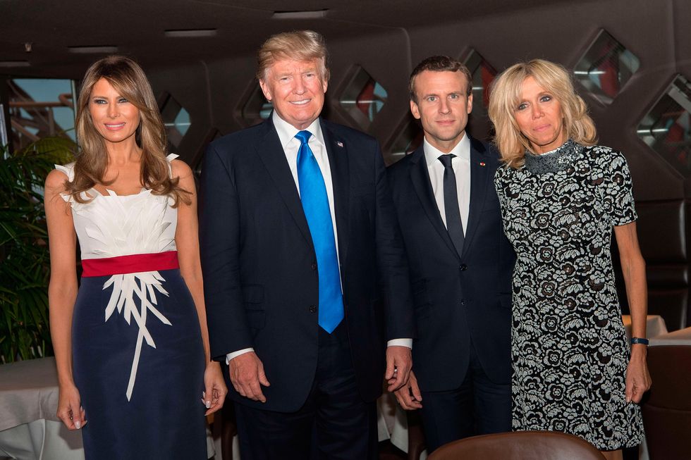 Melania Trump and Brigitte Macron first lady fashion