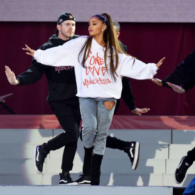 Ariana Grande at the One Love Manchester concert