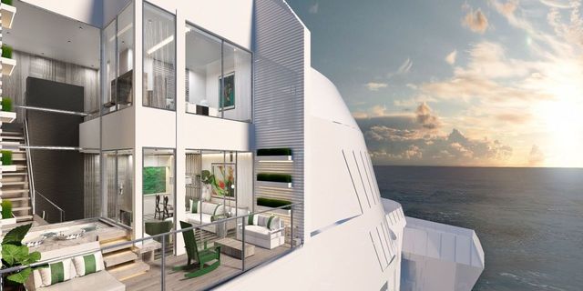 An Edge Villa onboard the new Celebrity Edge cruise liner