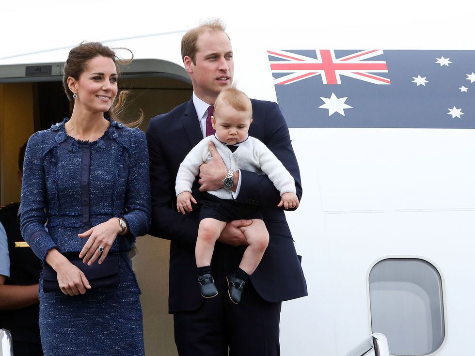 Duke and Duchess of Cambridge with Prince George in New Zealand