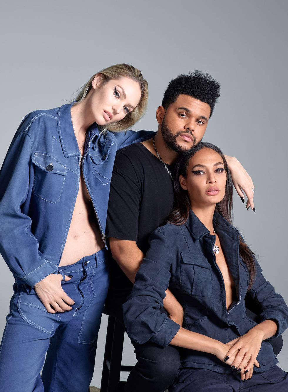 Candice Swanepoel, The Weeknd and Joan Smalls