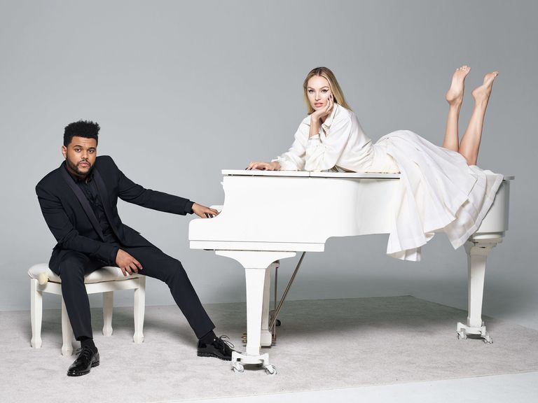 The Weeknd with Candice Swanepoel