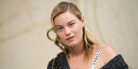 Camille Rowe at the Dior show