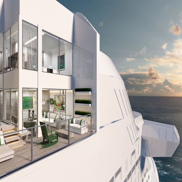 An Edge Villa onboard the new Celebrity Edge cruise liner